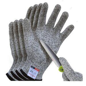 Cutting Gloves, 2 Pairs of Cut Resistant Gloves Food Grade, Kitchen Gloves for